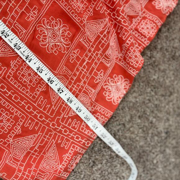 Zara Women’s Embroidered Maxi Dress L Open Back Blogger’s Favorite Orange - Picture 7 of 13